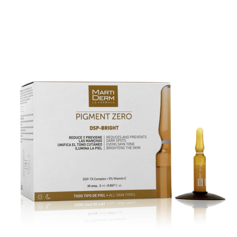 DEPIGMENTACINĖS AMPULĖS VEIDO ODAI PIGMENT ZERO DSP-BRIGHT, 30 AMP.
