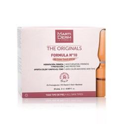 MARTIDERM veido ampulės su atspalviu FORMULA Nº10 HD Color Touch SPF30, 30 ampulių/2 ml