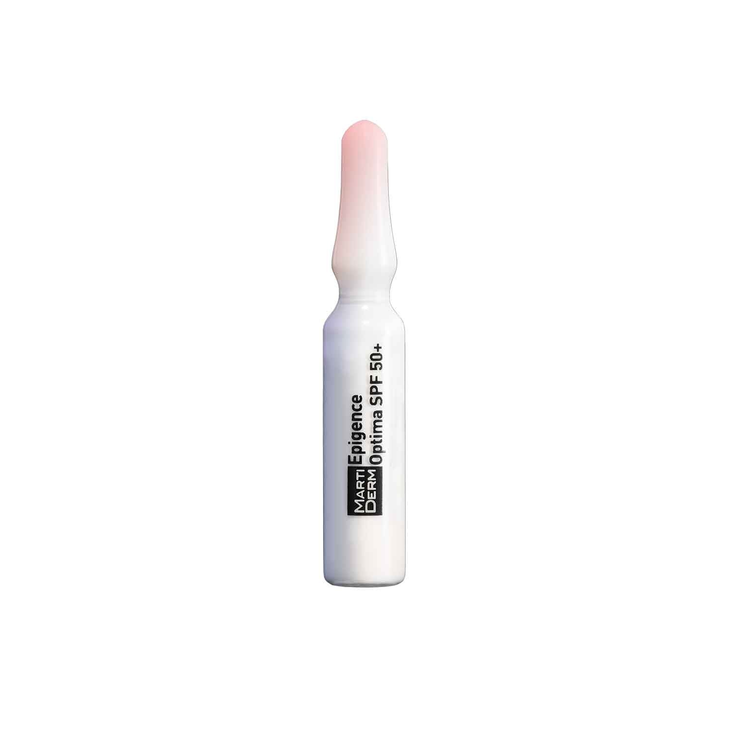 MARTIDERM VEIDO AMPULĖS EPIGENCE OPTIMA SPF 50+, 10 VNT.